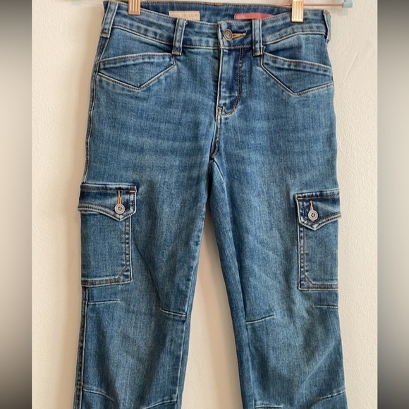 Anthropologie Pilcro Boot Cut Cargo Pocket Jeans - Picture 2 of 7